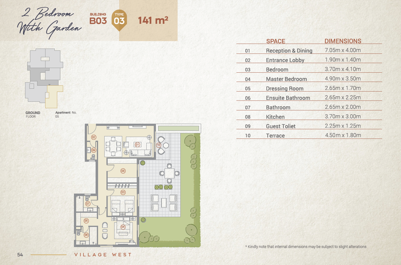 Floor Plan - Village West Compound Dorra Group