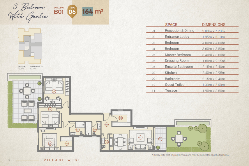 Floor Plan - Village West Compound Dorra Group
