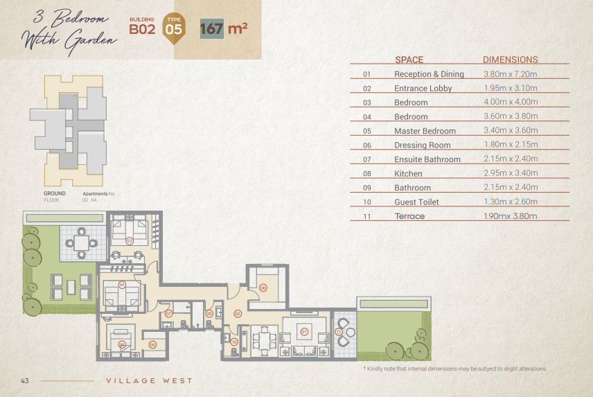 Floor Plan - Village West Compound Dorra Group