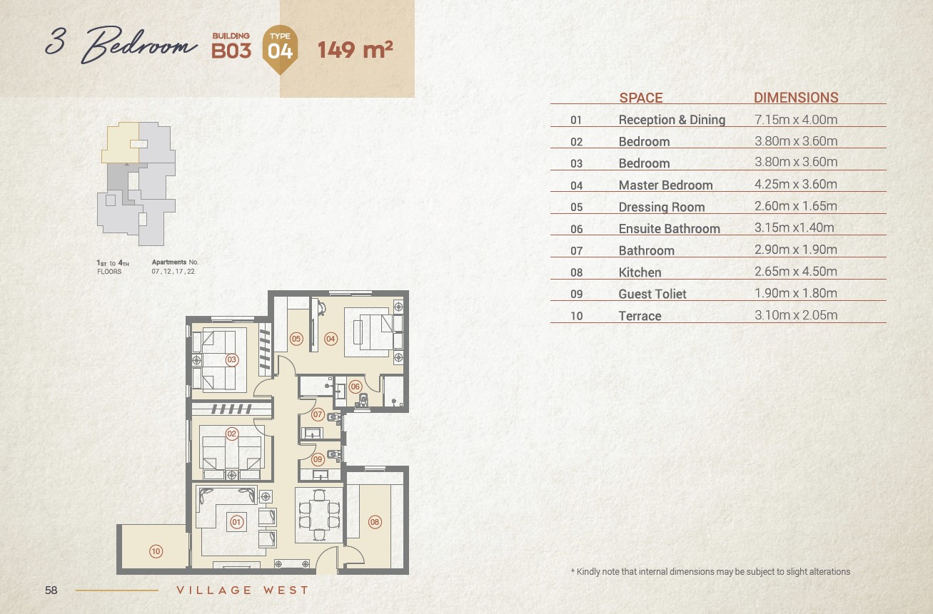 Floor Plan - Village West Compound Dorra Group