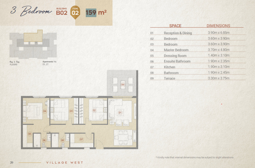 Floor Plan - Village West Compound Dorra Group