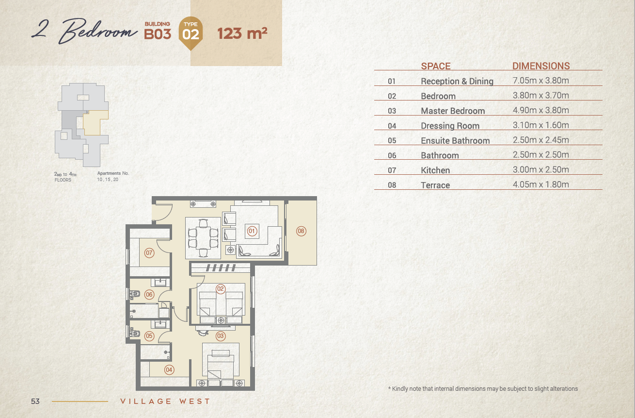 Floor Plan - Village West Compound Dorra Group