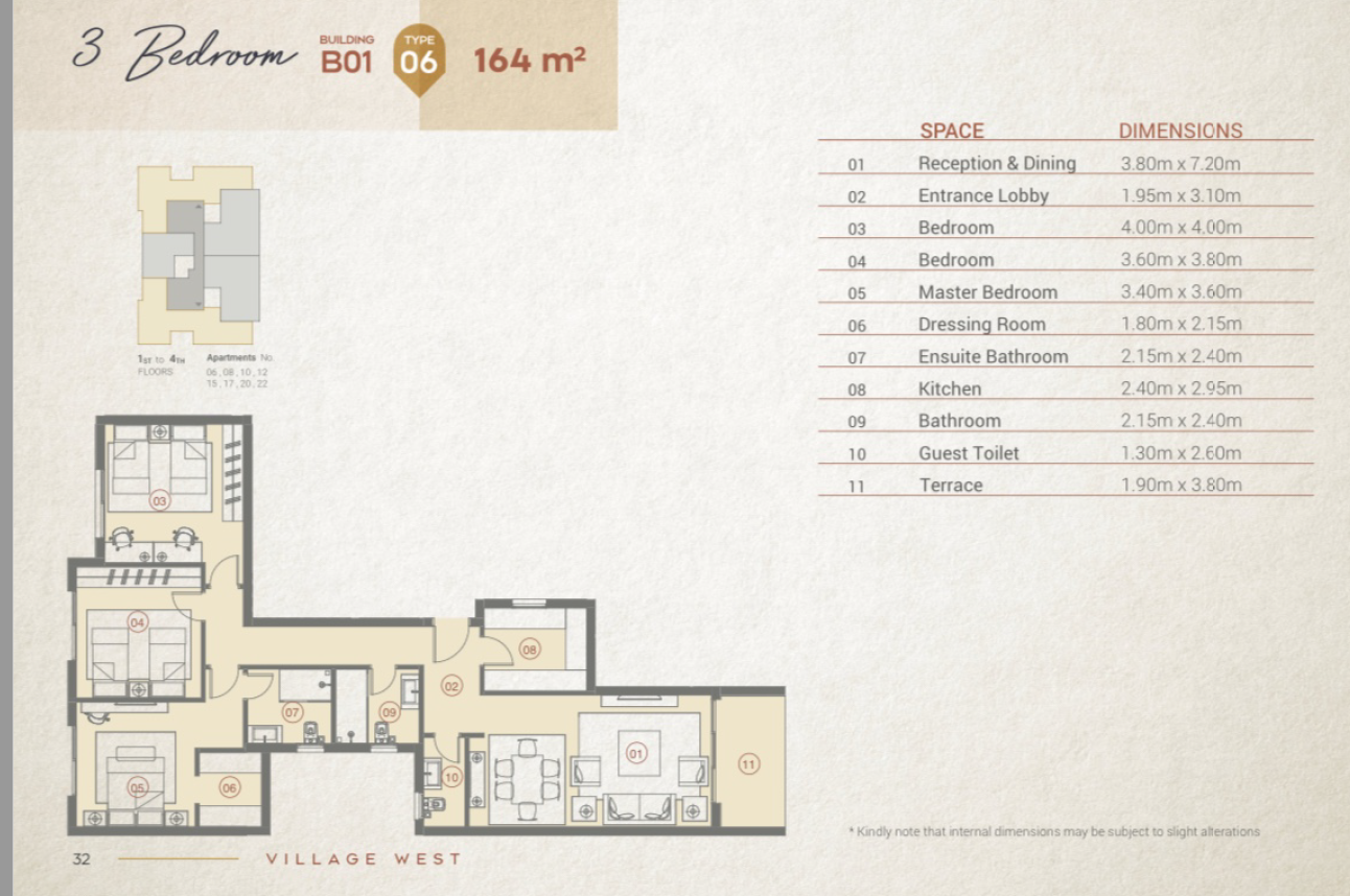 Floor Plan - Village West Compound Dorra Group