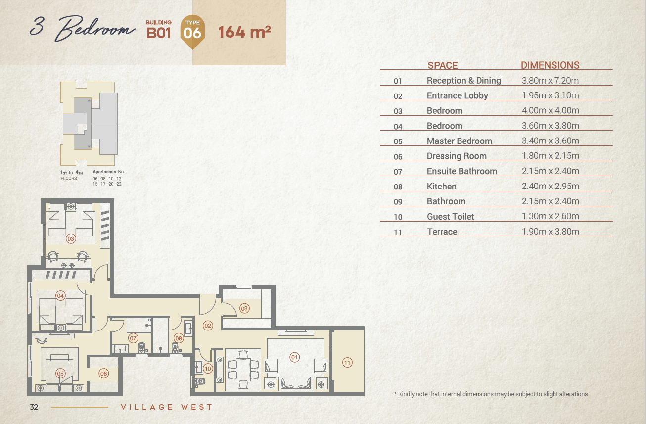 Floor Plan - Village West Compound Dorra Group