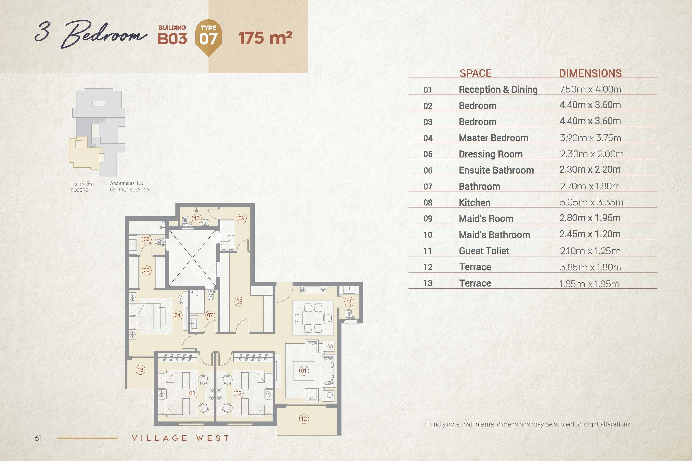 Floor Plan - Village West Compound Dorra Group