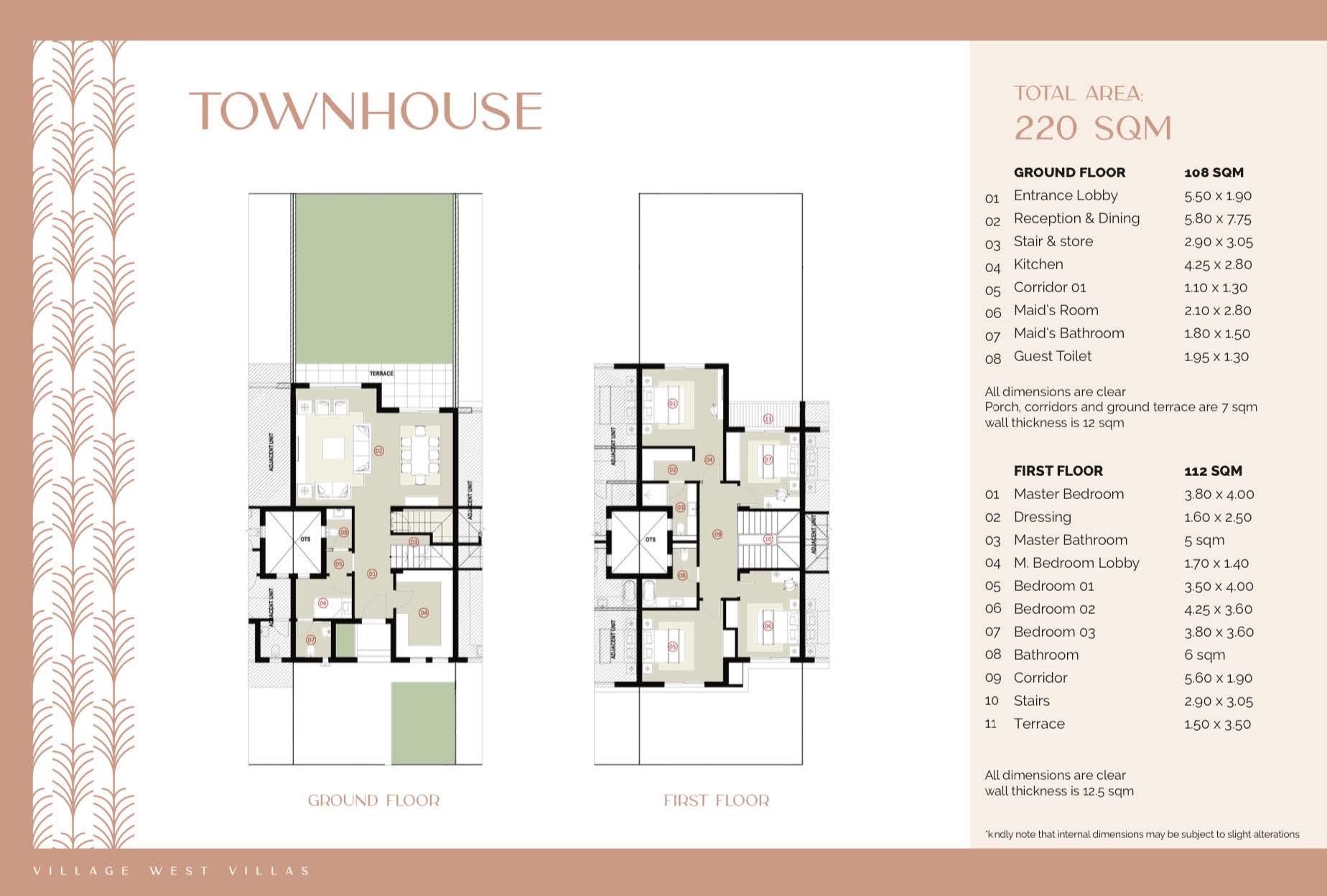 Floor Plan - Village West Compound Dorra Group