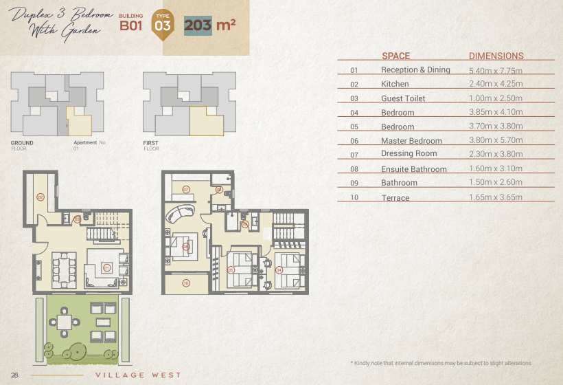 Floor Plan - Village West Compound Dorra Group