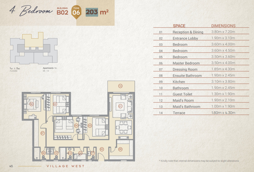 Floor Plan - Village West Compound Dorra Group