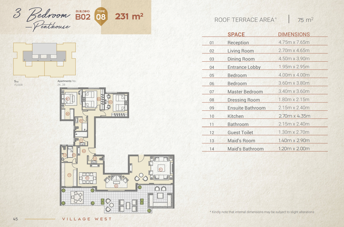 Plan 37 - Village West Compound Dorra Group