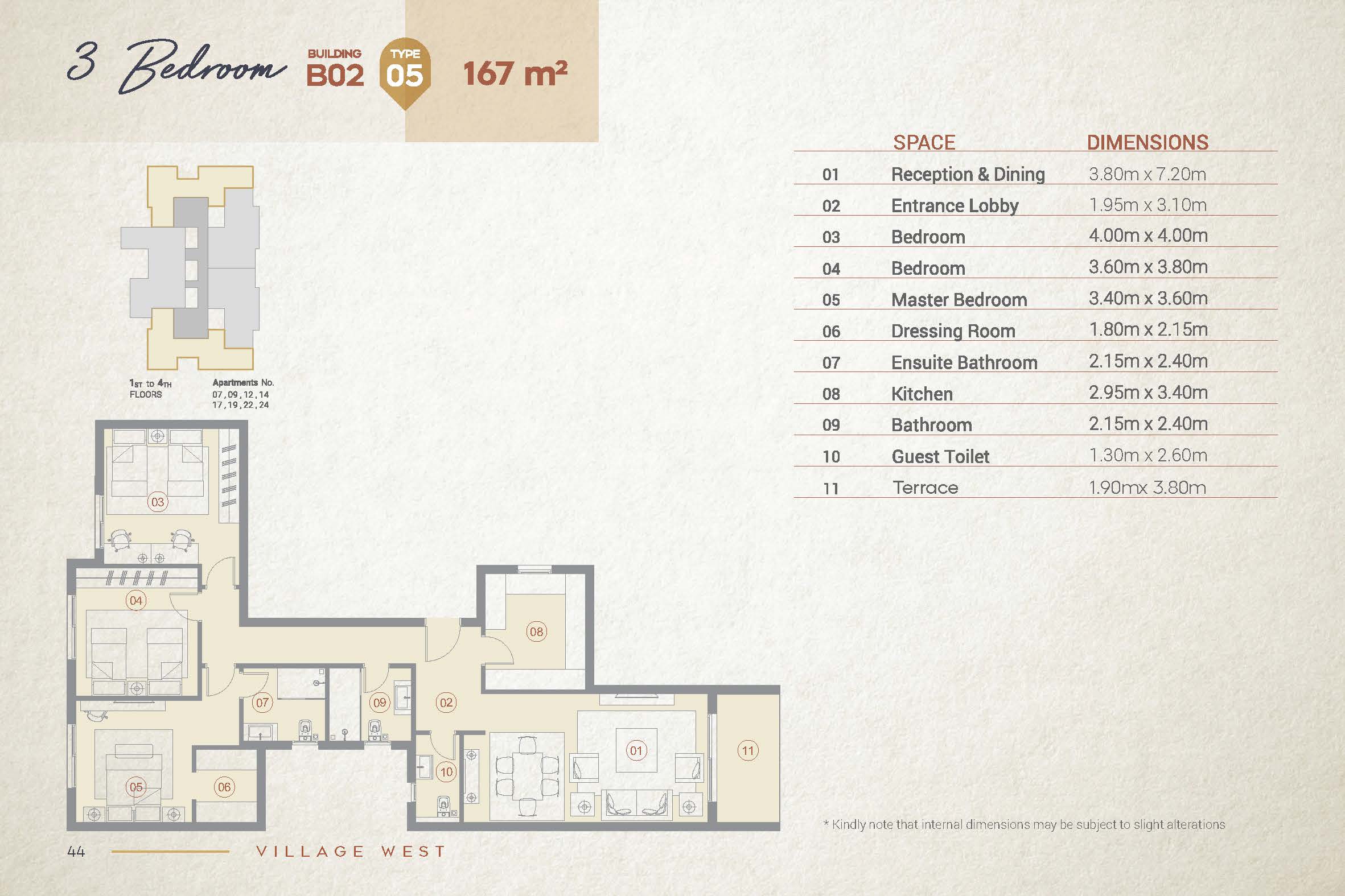 Floor Plan - كمبوند فيلدج ويست الشيخ زايد دُرة للتطوير العقاري - Village West Sheikh Zayed