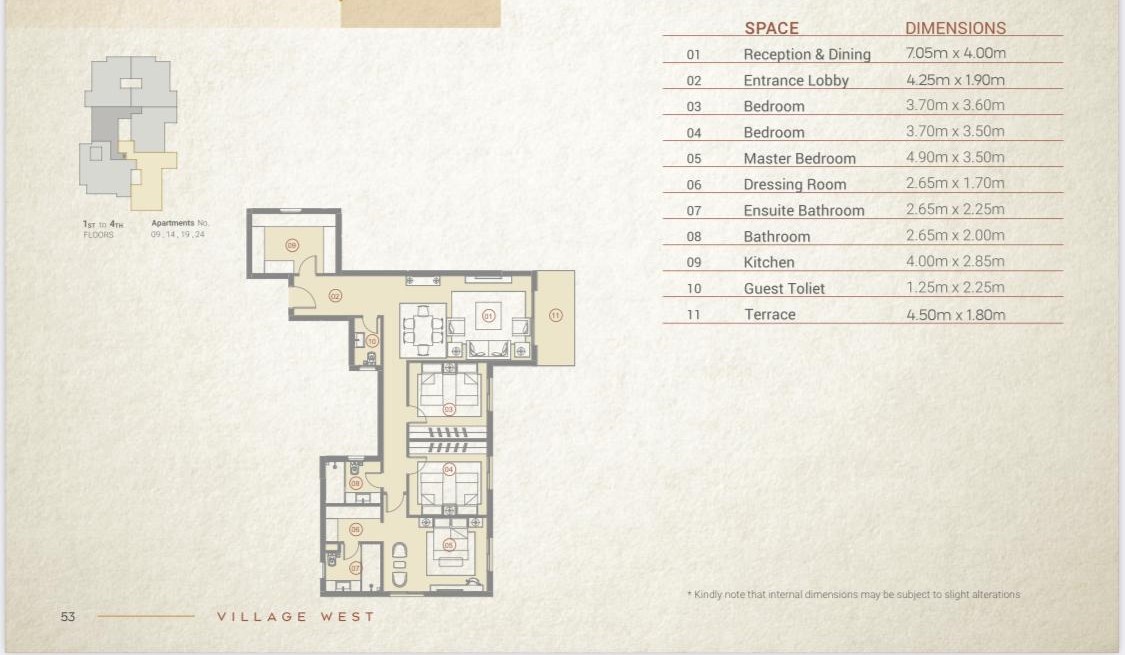 Plan 1 - Village West Compound Dorra Group