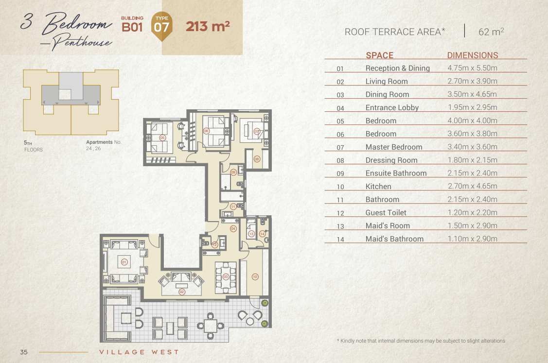 Plan 42 - Village West Compound Dorra Group