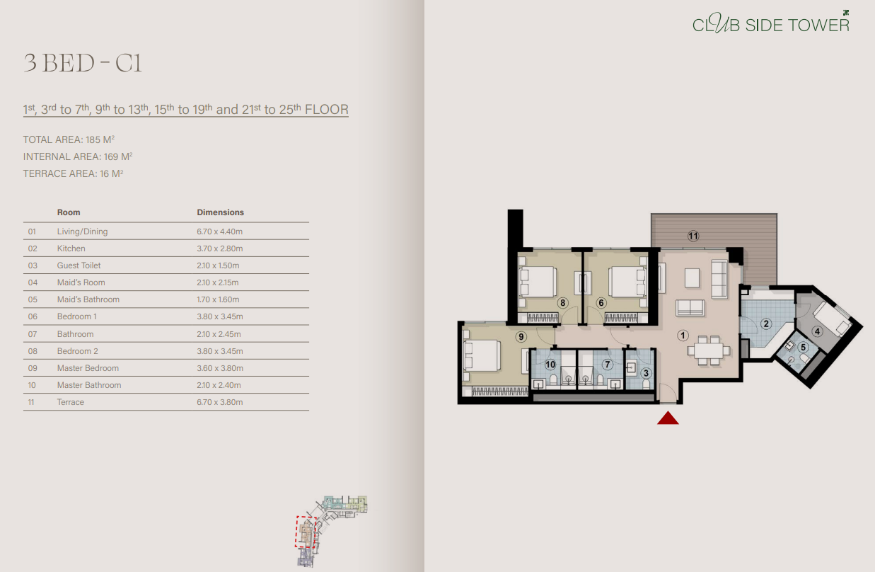 Floor Plan - تفاصيل الوحدات في كمبوند زيد ايست القاهرة الجديدة