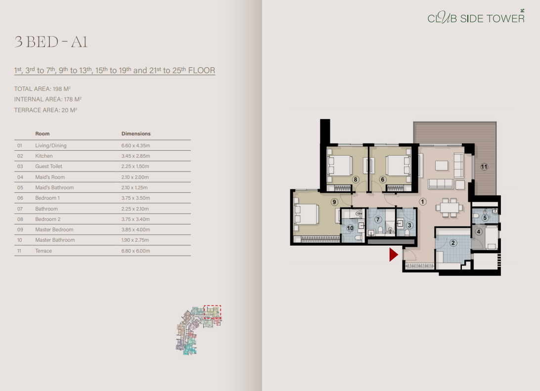 Floor Plan - تفاصيل الوحدات في كمبوند زيد ايست القاهرة الجديدة