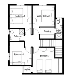 Duplex - كمبوند كافانا سبرنج سراي القاهرة الجديدة مدينة مصر للإسكان والتعمير - Cavana Spring Sarai