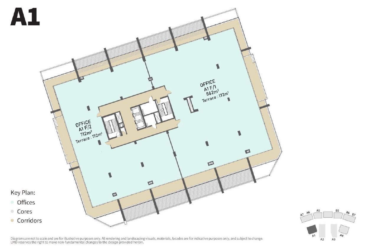 Floor Plan - مول ثري سكستي القاهرة الجديدة لاند مارك صبور للتطوير العقاري - Three Sixty New Cairo
