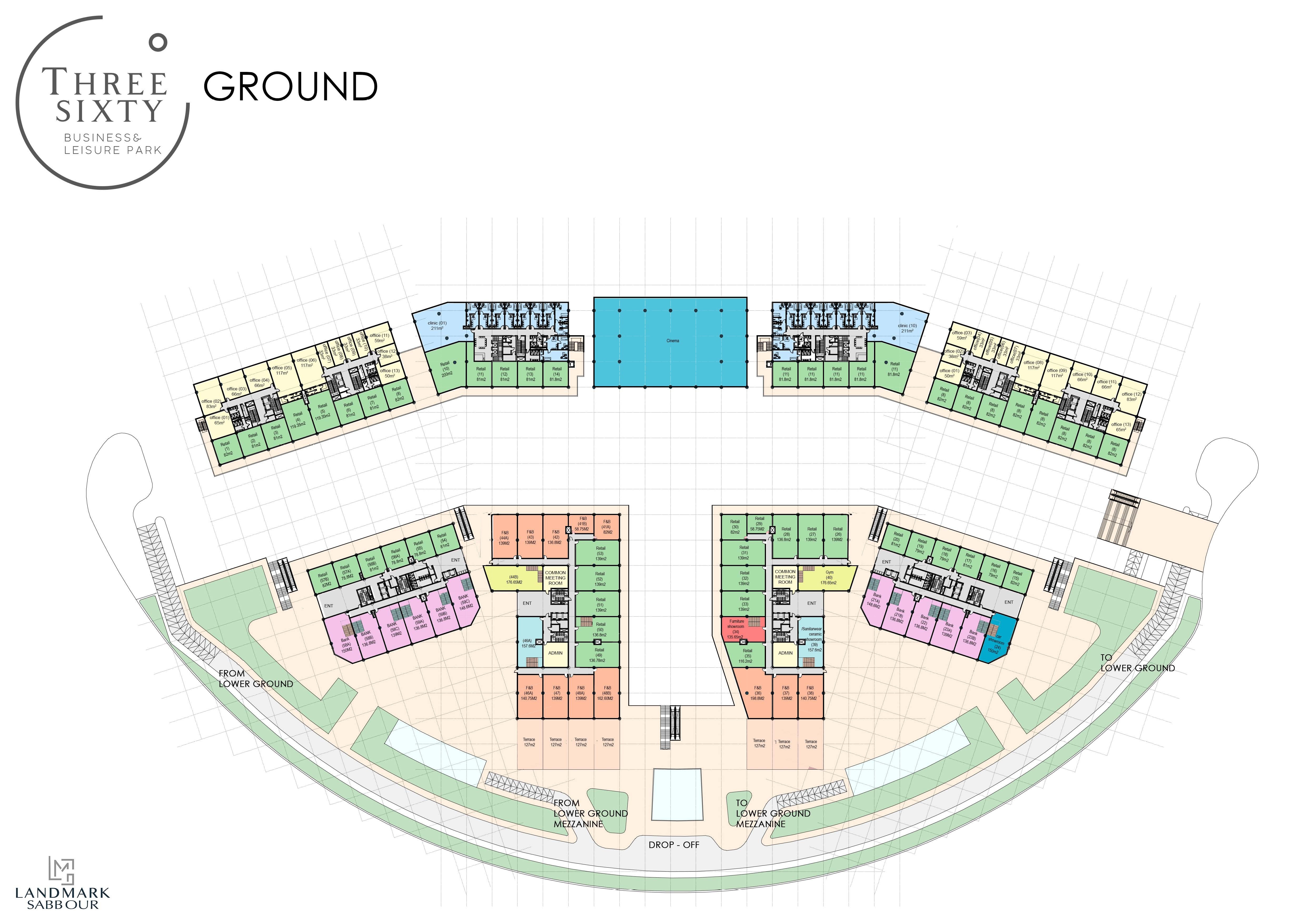 Plan 3 - Three Sixty Mall New Cairo Landmark Sabbour Development