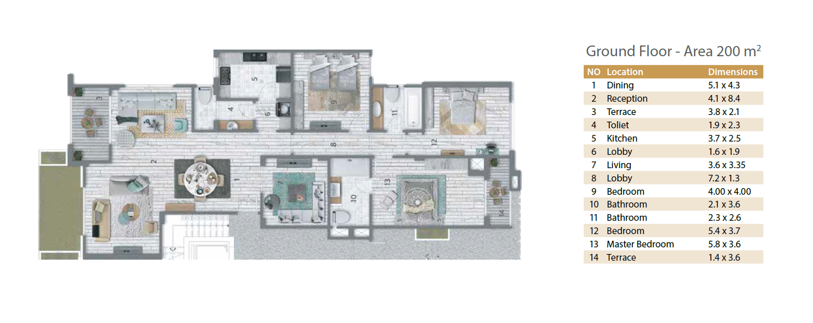 مخطط 3 - نوت شيل ستون ريزيدنس التجمع الخامس PRE - Nutshell Stone Residence