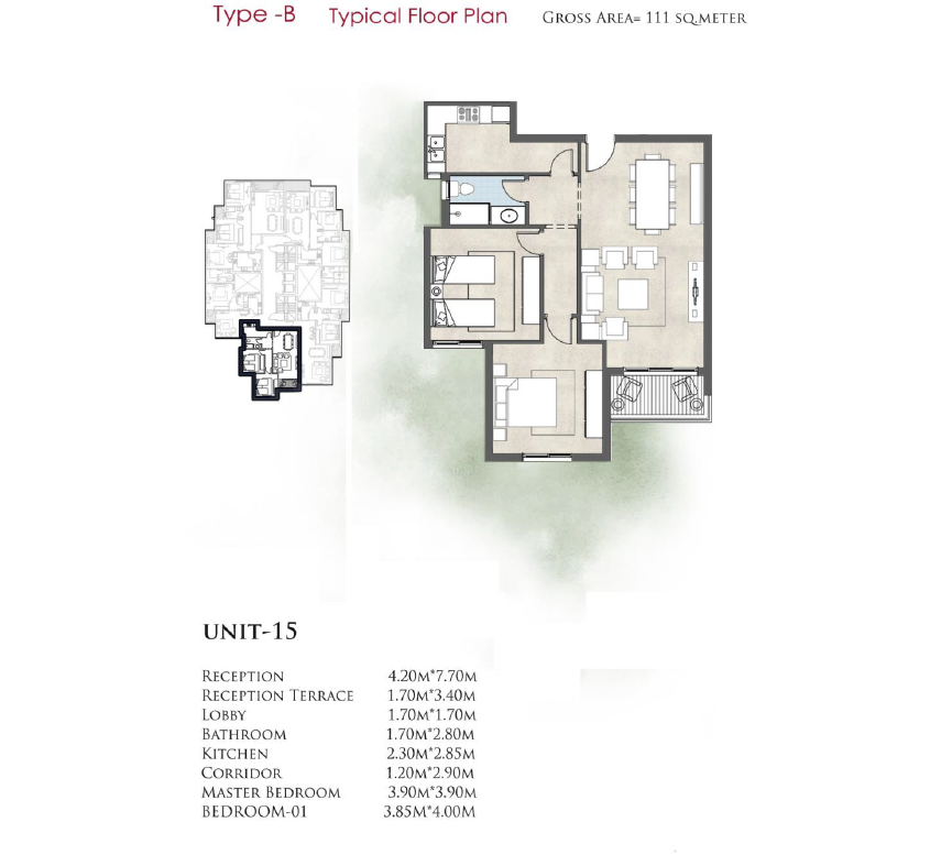 Floor Plan - كمبوند دي جويا 2 العاصمة الادارية الجديدة تاج مصر للتطوير العقاري - De joya 2 New Capital