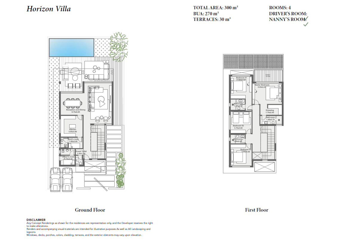 Floor Plan - زويا غزالة باي الساحل الشمالي لاند مارك صبور للتطوير العقاري - Zoya Ghazala Bay