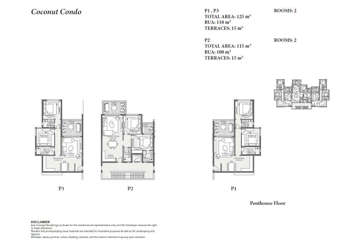 Floor Plan - زويا غزالة باي الساحل الشمالي لاند مارك صبور للتطوير العقاري - Zoya Ghazala Bay