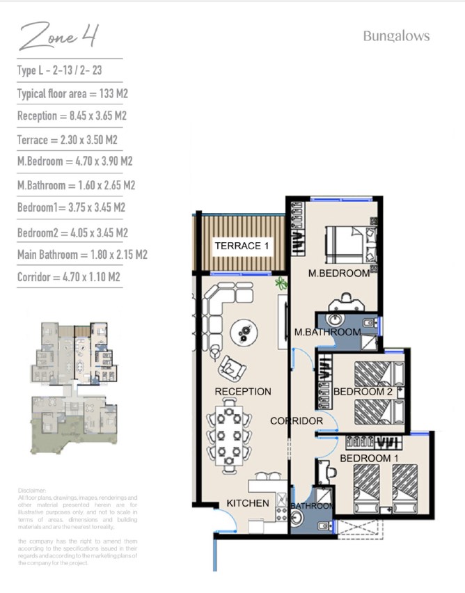 Floor Plan - Bungalows North Coast Arabia Group