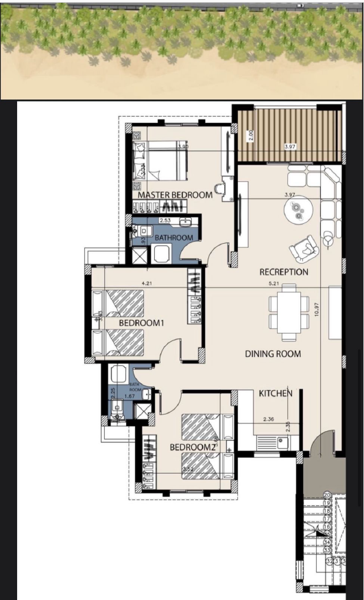 Floor Plan - Bungalows North Coast Arabia Group
