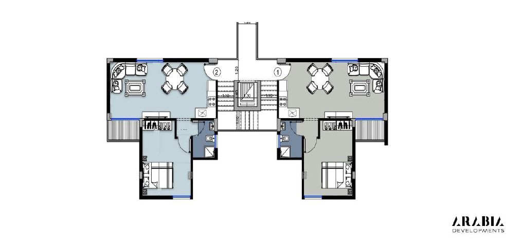 Plan 3 - Bungalows North Coast Arabia Group