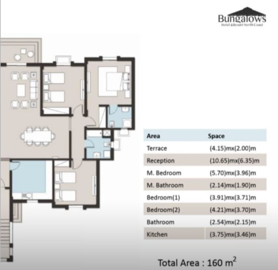 Floor Plan - Bungalows North Coast Arabia Group
