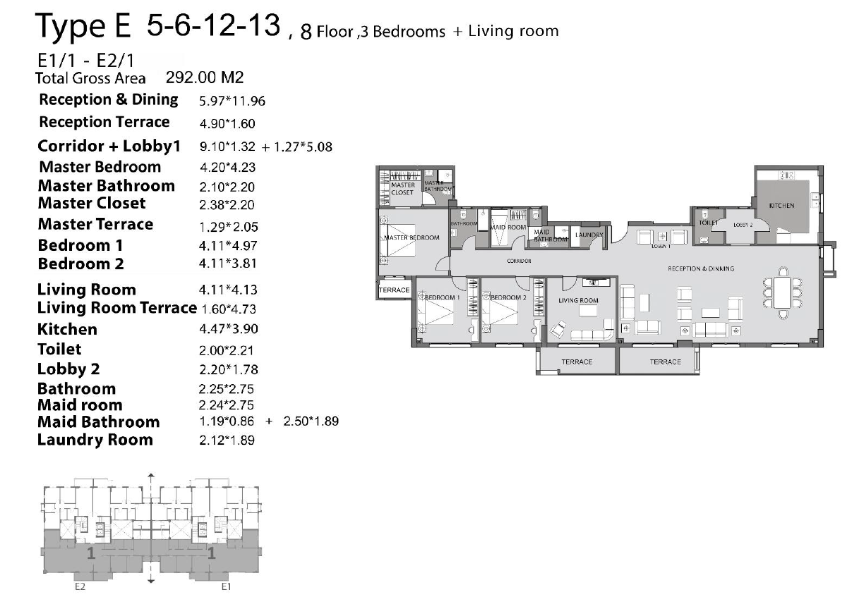 Floor Plan - De Joya 3 Compound New Capital Taj Misr Development