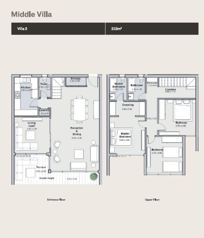Floor Plan - The Median Residence New Cairo Ezan Development