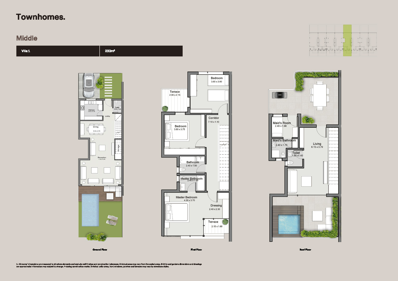 Floor Plan - The Median Residence New Cairo Ezan Development