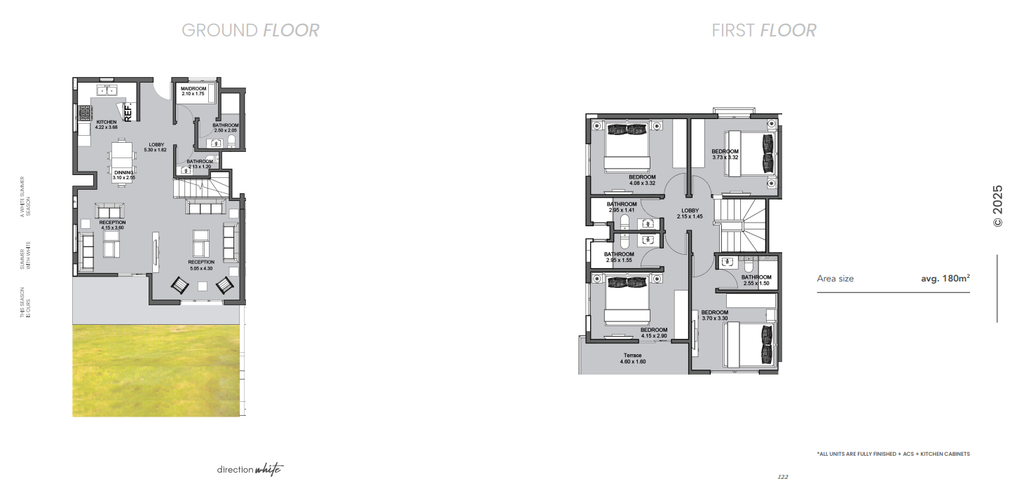 Floor Plan - دايركشن وايت الساحل الشمالي ارابيلا للتطوير العقاري - Direction White North Coast
