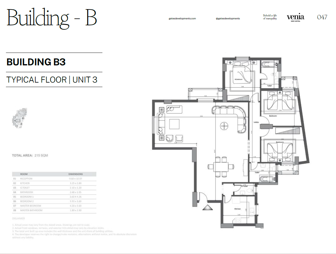 Floor Plan - Venia New Capital Gates Development