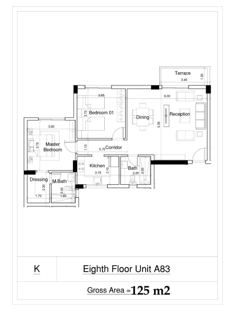 Floor Plan - Venia New Capital Gates Development