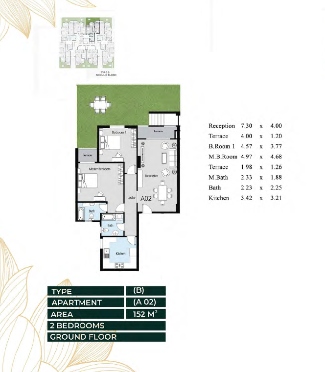 Floor Plan - Oro New Capital Compound Ava Mina Group