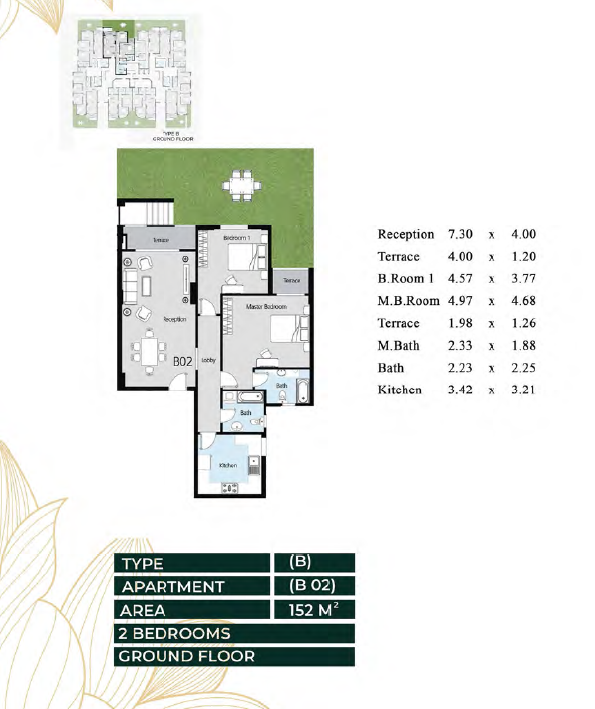 Floor Plan - Oro New Capital Compound Ava Mina Group