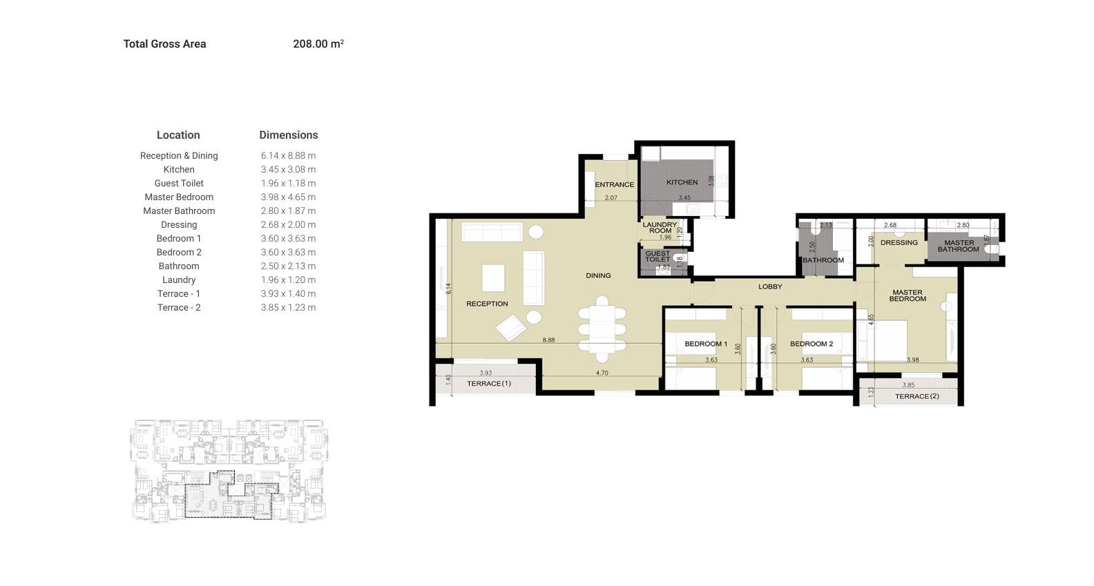 Plan 10 - Diar 2 Compound 6 October Al Tameer Real Estate