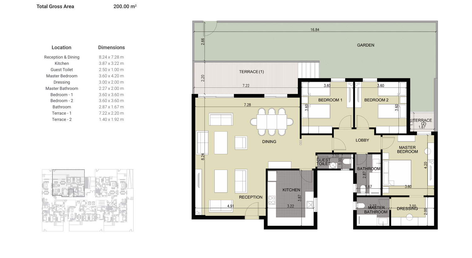 Plan 14 - Diar 2 Compound 6 October Al Tameer Real Estate