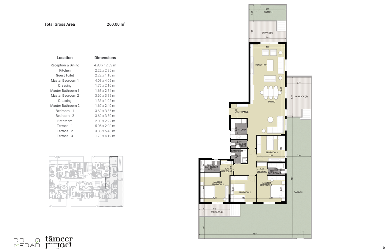 Plan 12 - Diar 2 Compound 6 October Al Tameer Real Estate