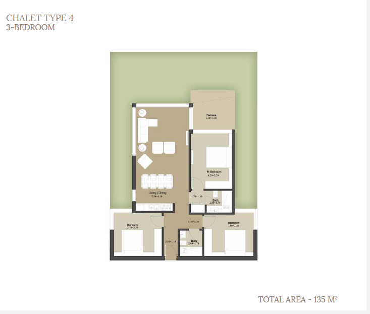 Floor Plan - Phia Il monte Galala Tatweer Misr Development
