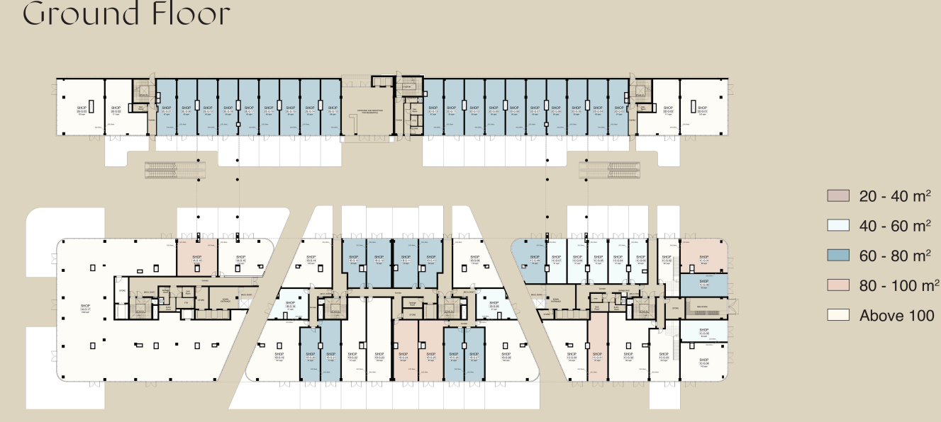 Floor Plan - Capital Avenue New Capital Mall SKY AD. Developments