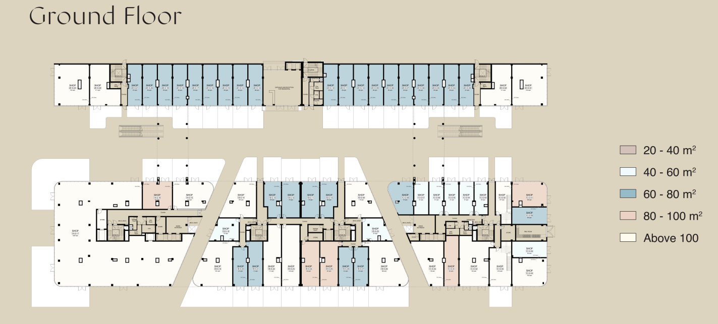 Floor Plan - مول كابيتال افينيو العاصمة الإدارية الجديدة سكاي ابو ظبي للتطوير العقاري - Capital Avenue New Capital Mall