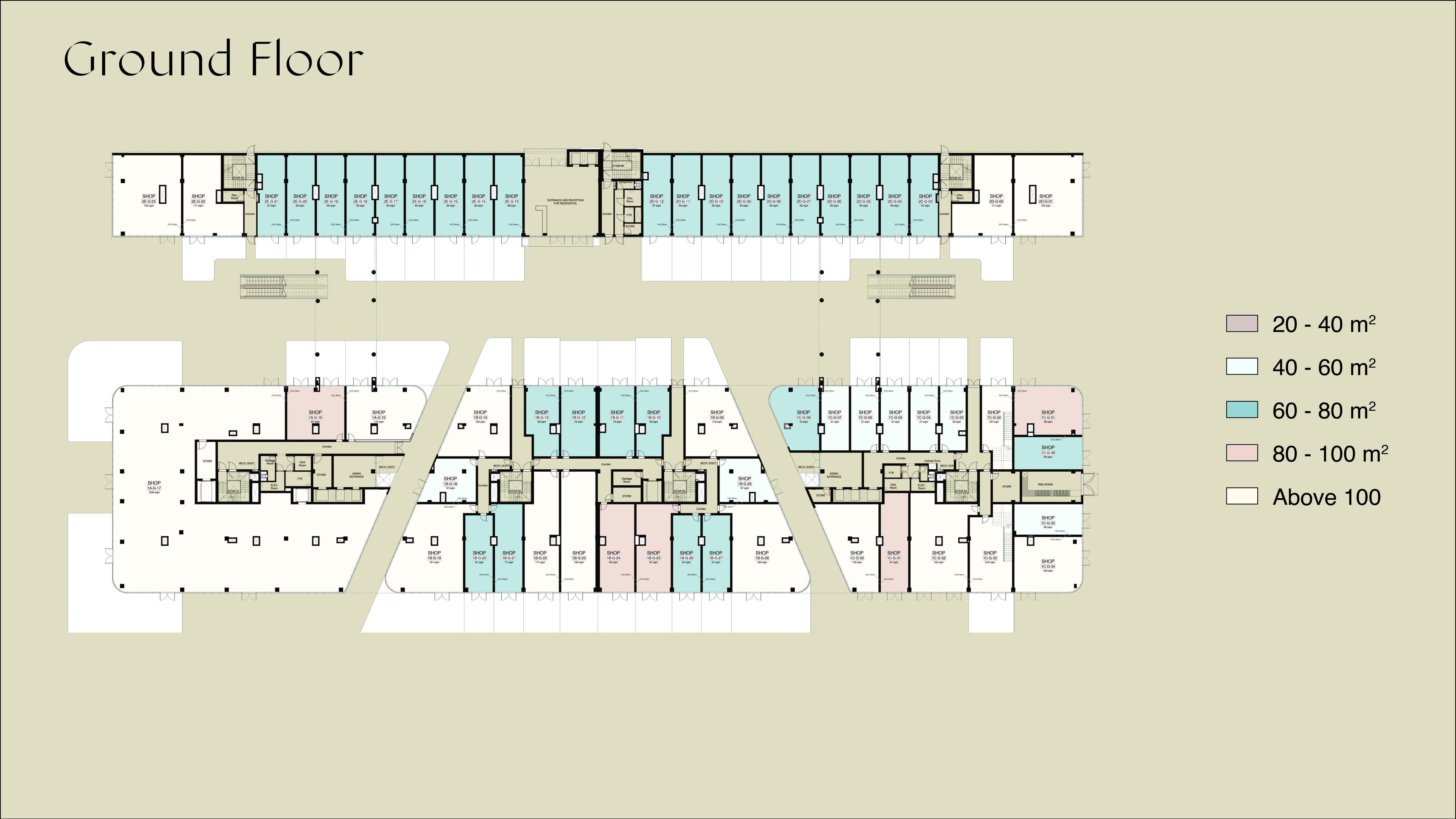 Floor Plan - Capital Avenue New Capital Mall SKY AD. Developments