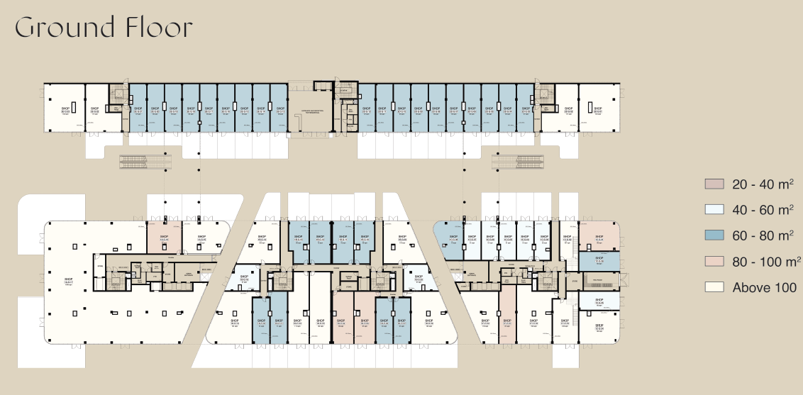 Floor Plan - Capital Avenue New Capital Mall SKY AD. Developments