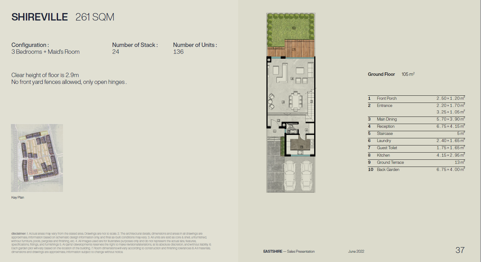 Floor Plan - Eastshire New Cairo Compound AlQamzi Developments