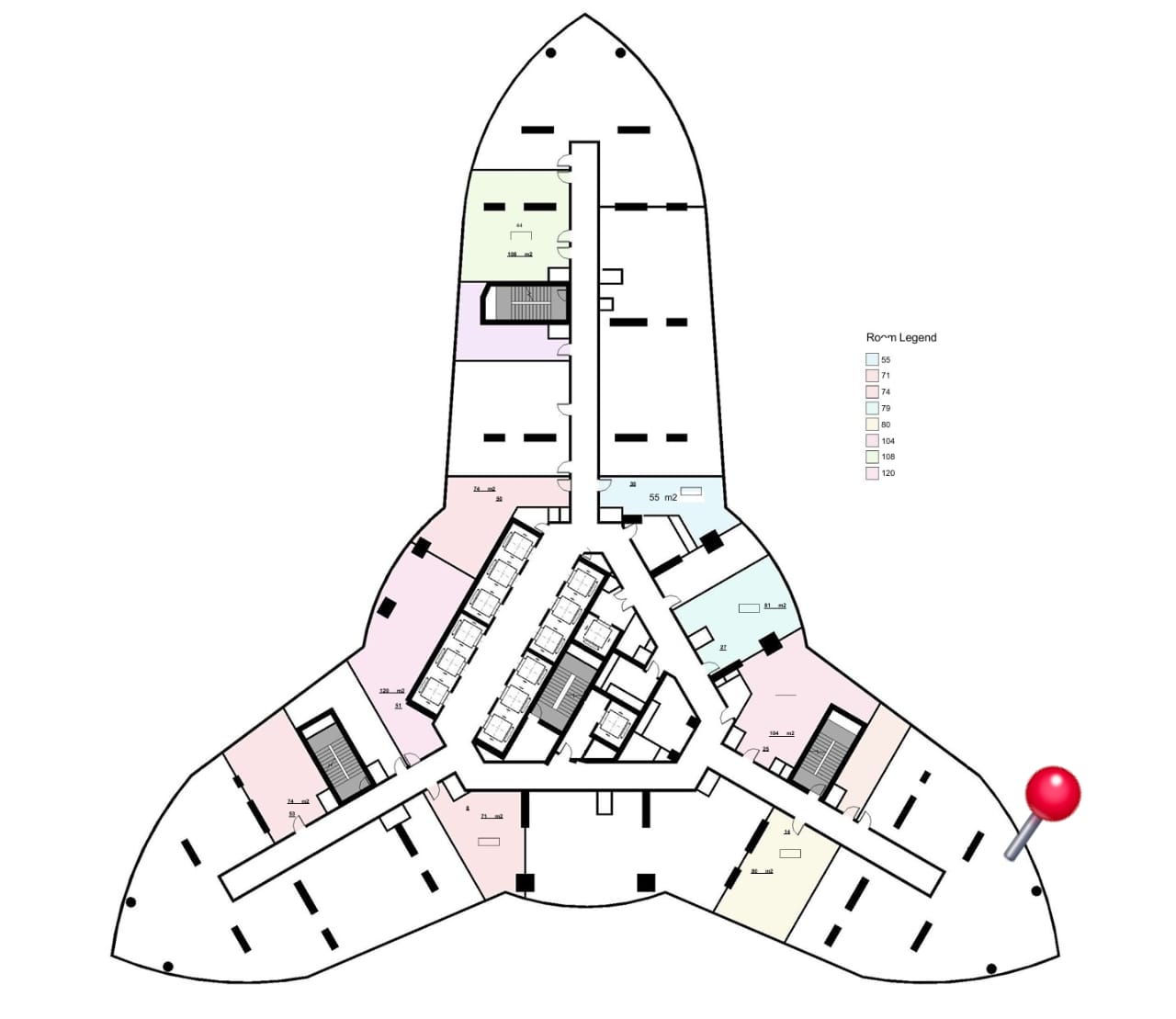 Floor Plan - مول 31 نورث تاور العاصمة الإدارية الجديدة النيل للتطوير العقاري - 31 North Tower New Capital Mall
