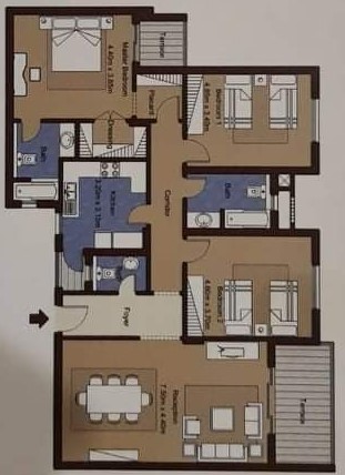 Floor Plan - Jewar 6 October Compound IWAN Developments