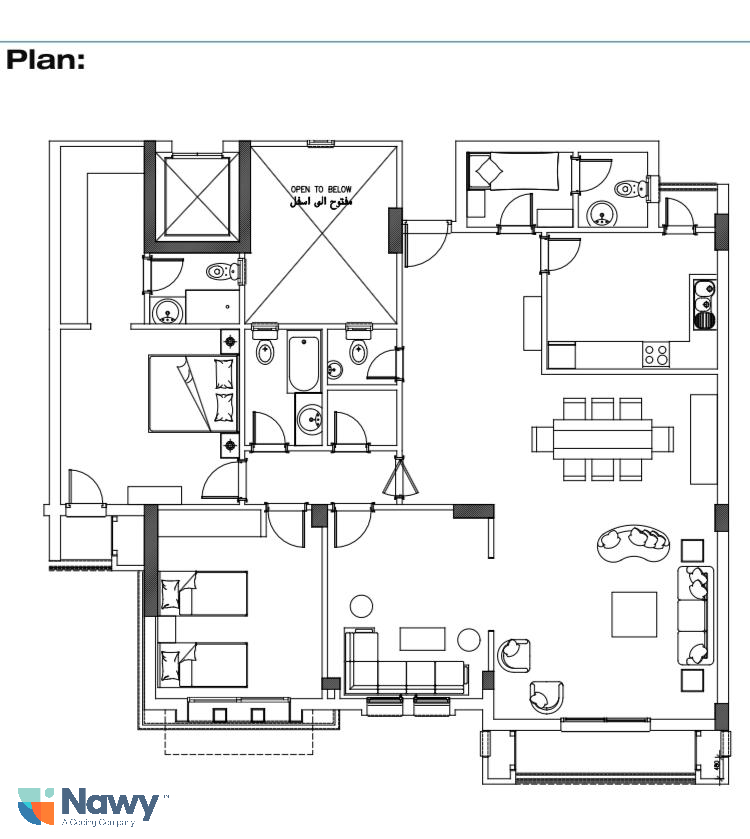 Floor Plan - Green 5 October Compound Mabany Edris Development