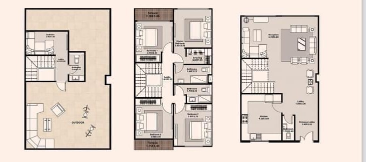 Floor Plan - Azzar 2 New Cairo Compound Reedy Group